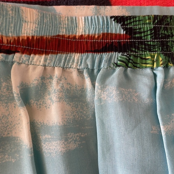 PALM TREES/FLORAL LONG SKIRT - Picture 6 of 7